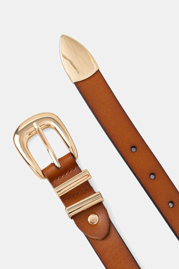 Answear.LAB opasok dámsky kožený 2031.ijk hnedá WA00