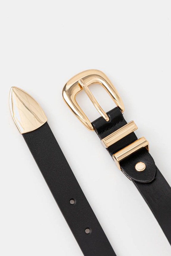 Answear.LAB pasek damski skórzany 2031.ijk czarny WA00