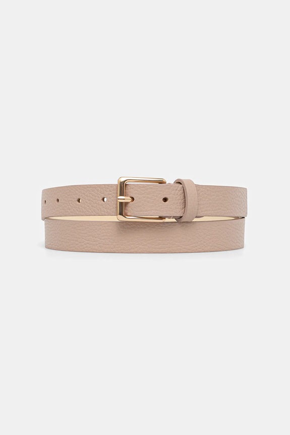 Answear.LAB curea de piele roz C-104.hak