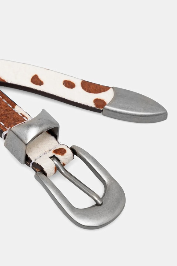 Kožený opasok Answear.LAB YX.1.CMS hnedá WS26