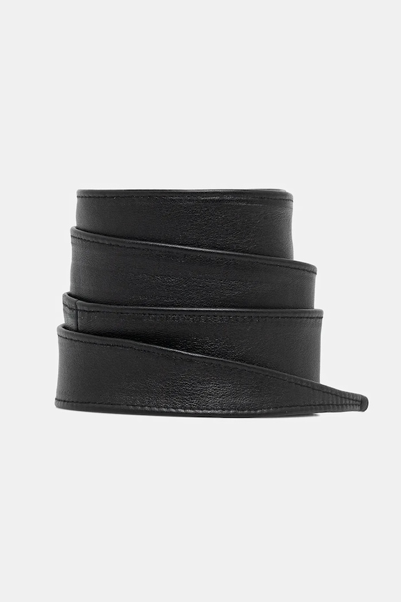 Answear.LAB curea de piele P1455.iak negru WA00