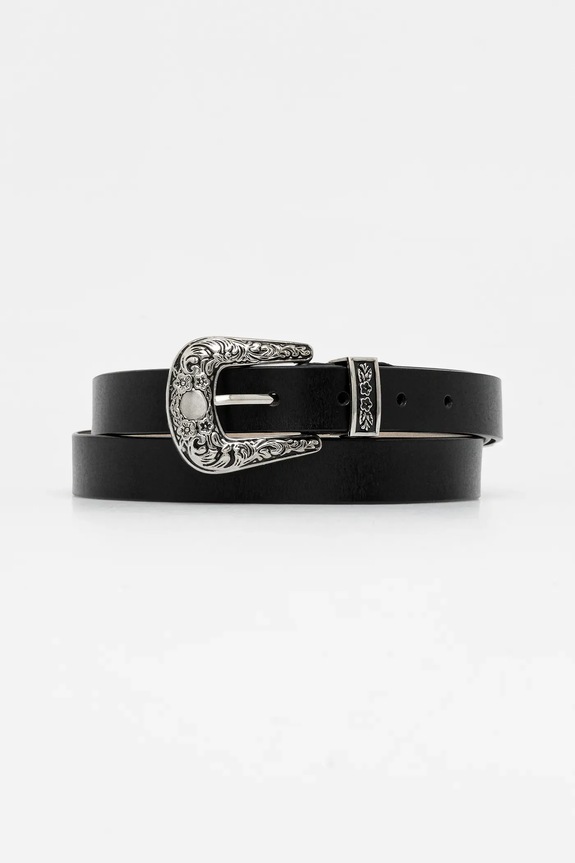 Answear.LAB curea de piele argintiu LD-1946.iak