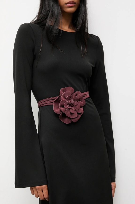 Answear.LAB pasek zamszowy bordowy 1314.iak