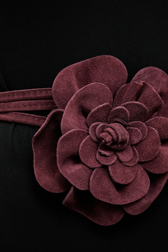 Answear.LAB pasek zamszowy 1314.iak bordowy WA00