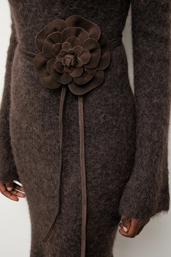 Doplnky Semišový opasok Answear.LAB 1314.iak hnedá