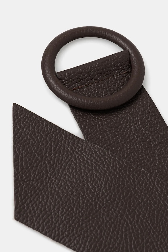 Doplnky Answear.LAB široký opasok dámsky kožený 912.iak hnedá