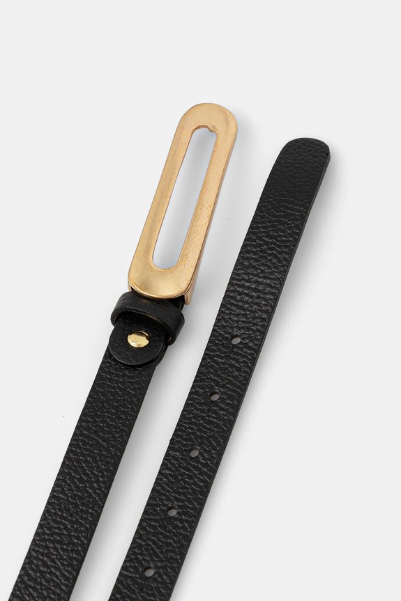 Answear.LAB curea de piele 0101.iak negru WA25