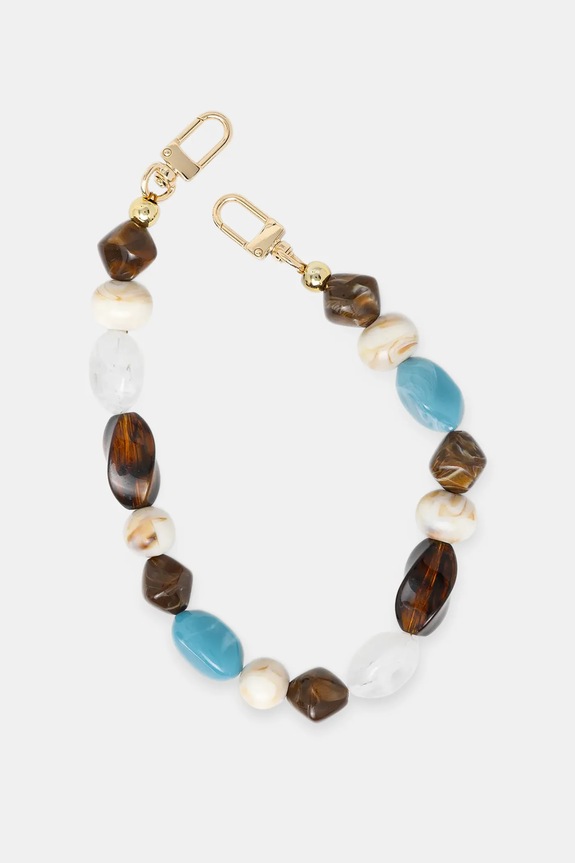 Pas za torbico Answear.LAB A-690.kamienie.hak modra WA25