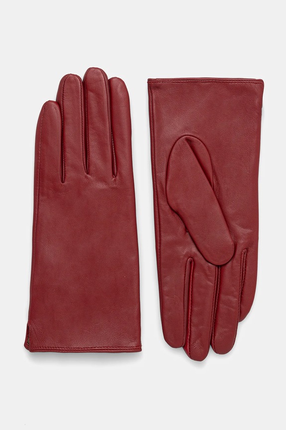 Usnjene rokavice Answear.LAB plain glove bordo WA25