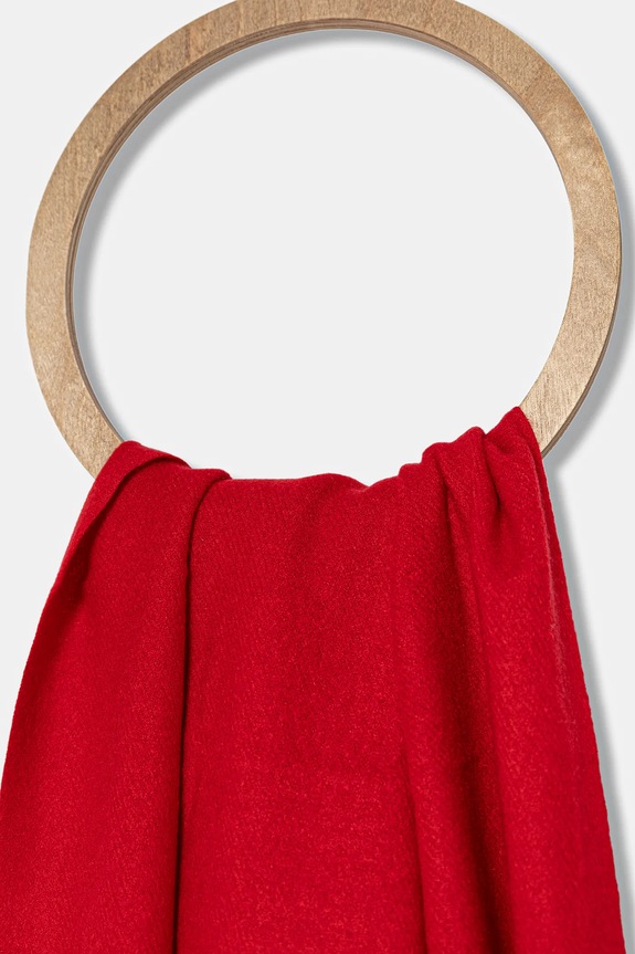 Answear.LAB szalik z wełną pashmina.1 czerwony WA25