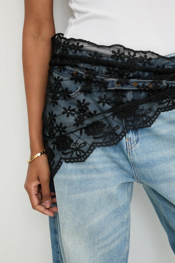 Answear.LAB apaszka czarny LARGE.FLK