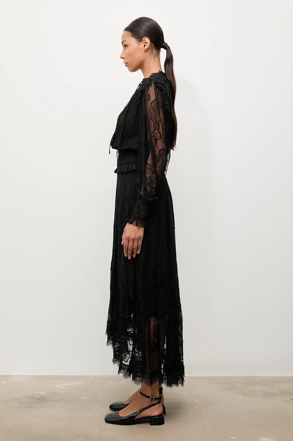 Answear.LAB spódnica 80988.FLK czarny WS26