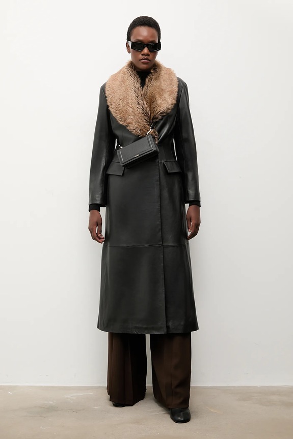 Bonded by Answear.LAB & LOBOS spodnie 30161.TOS brązowy WS26