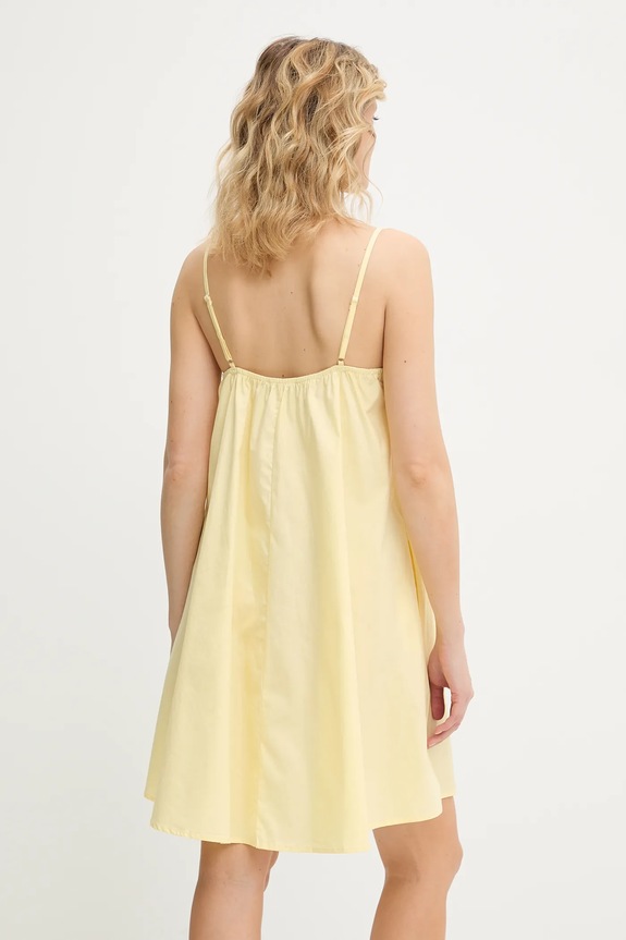 Odjeća Pamučna haljina Answear.LAB br5789 zlatna