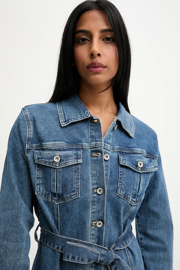 Answear.LAB rochie jeans albastru hm6695