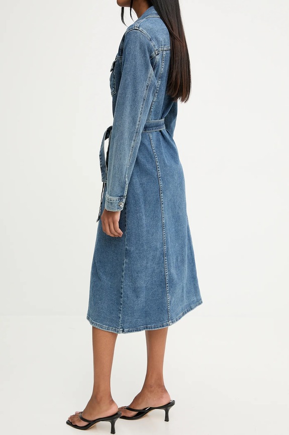 Answear.LAB rochie jeans hm6695 albastru