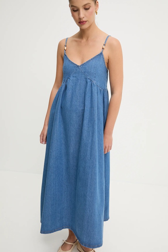 Answear.LAB rochie jeans albastru sng.151