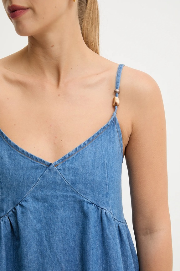 Answear.LAB rochie jeans sng.151 albastru
