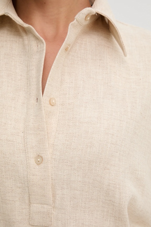 Answear.LAB vestito in lino sng.152 beige