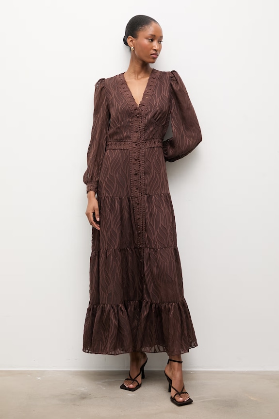 Answear.LAB sukienka casual brązowy 80957.3.FLK