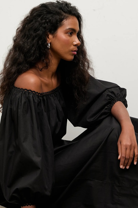 Answear.LAB rochie din bumbac ST.EL3011.TOS negru