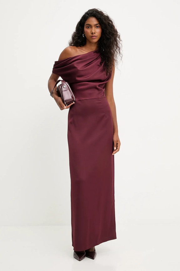 Answear.LAB Rochie ALEXANDRA.TOS burgundia WS26