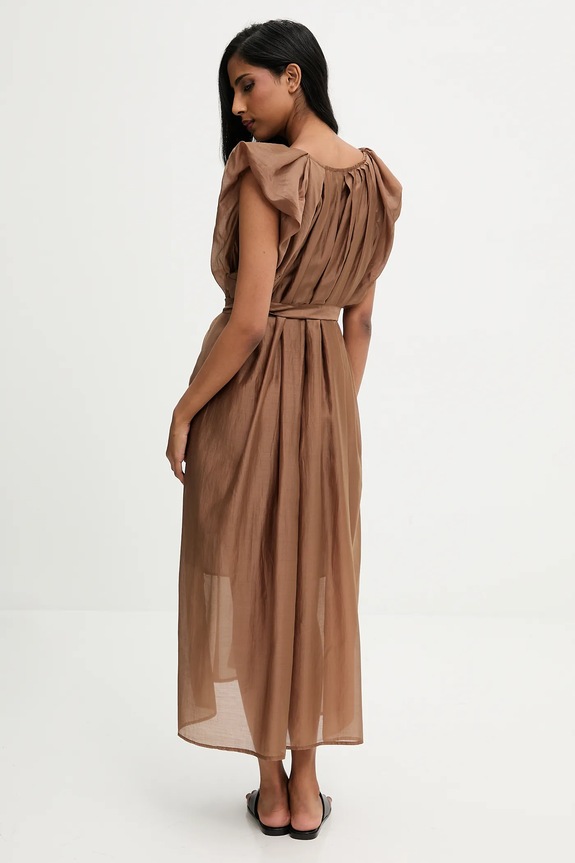 Answear.LAB rochie B9828.BR.ILK maro WA25