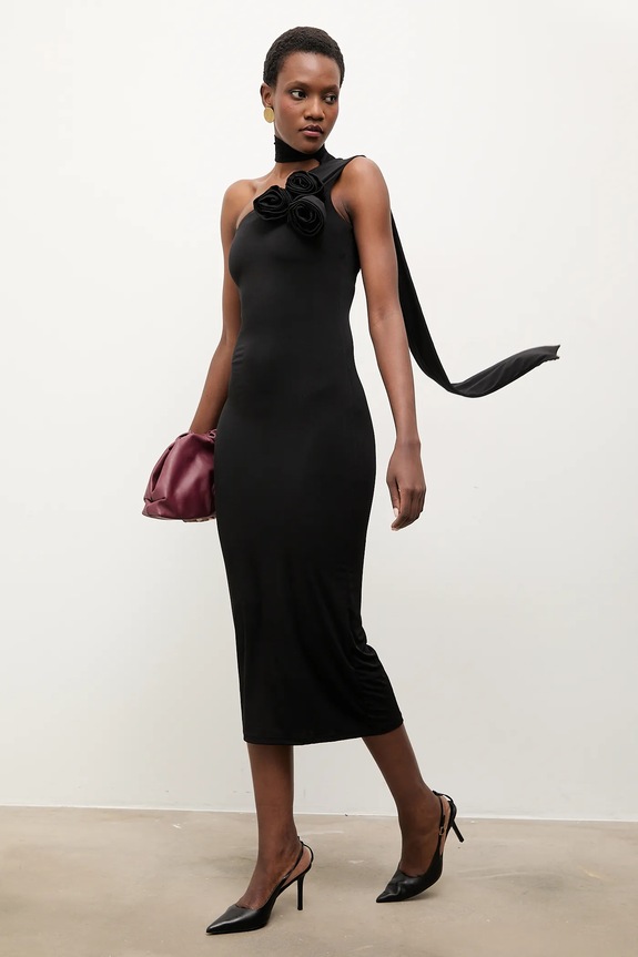Answear.LAB rochie midi negru 987.tos