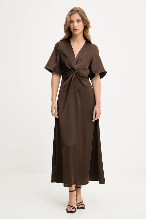 Obleka Answear.LAB Casual rjava 16946.hak