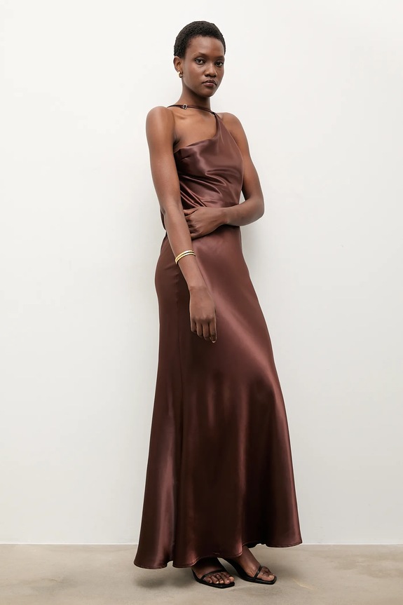 Answear.LAB vestito maxi marrone SNG.146.TOS