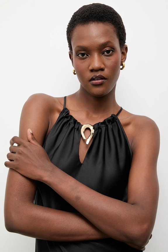 Φόρεμα Answear.LAB μαύρο EX.58243.TOS