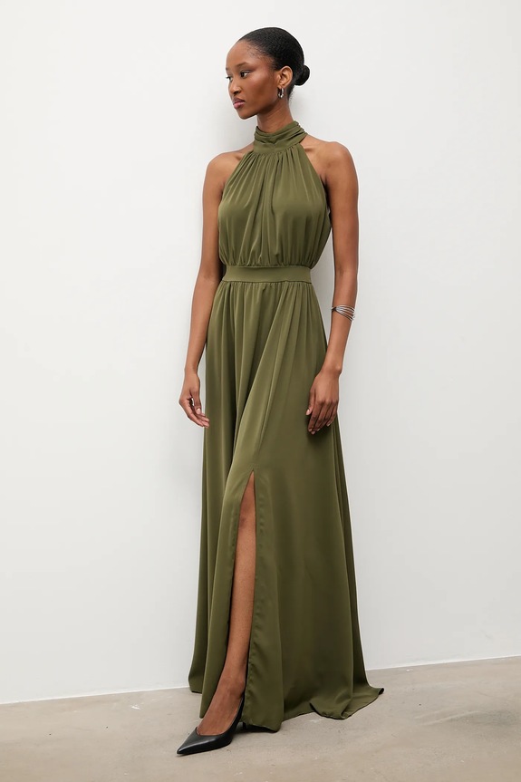 Answear.LAB vestito maxi verde sng.rahy.tos