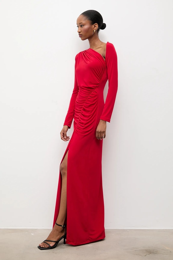 Answear.LAB vestito maxi rosso rh1.TWK