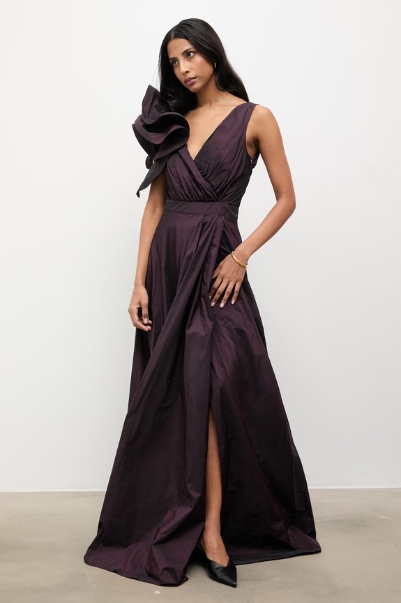 Answear.LAB rochie evazată 58044-25Y.TOS violet WA25