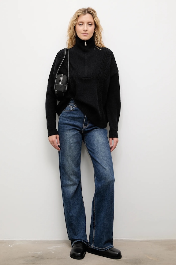 Answear.LAB sweter z kaszmirem 2713.fh czarny WA25