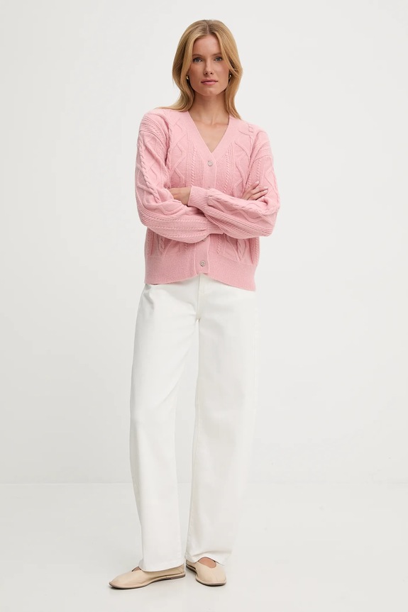 Answear.LAB cardigan din cașmir 2716.fh roz WA25