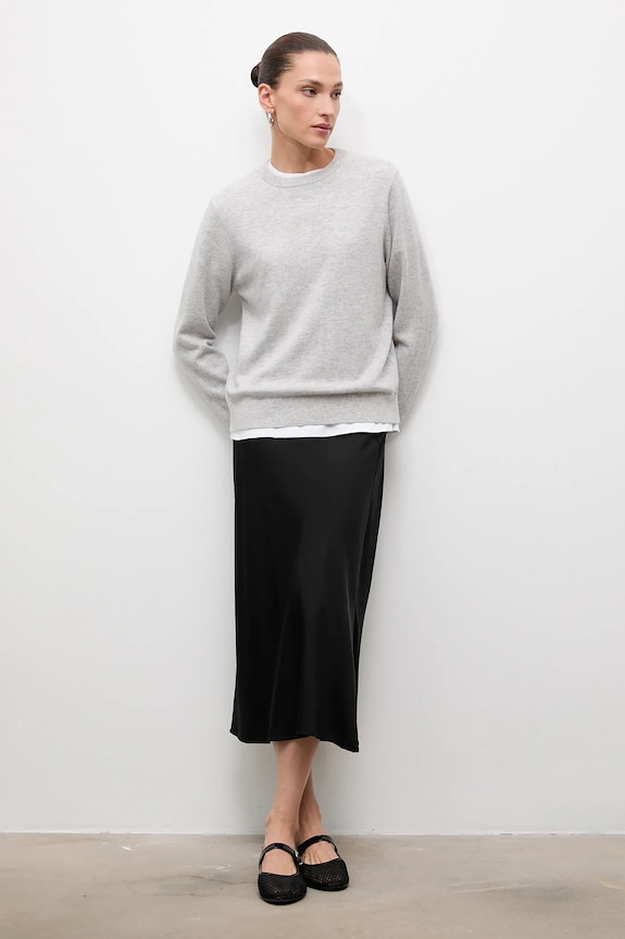 Answear.LAB sweter z wełny merino WA25-SWD021 szary WA25