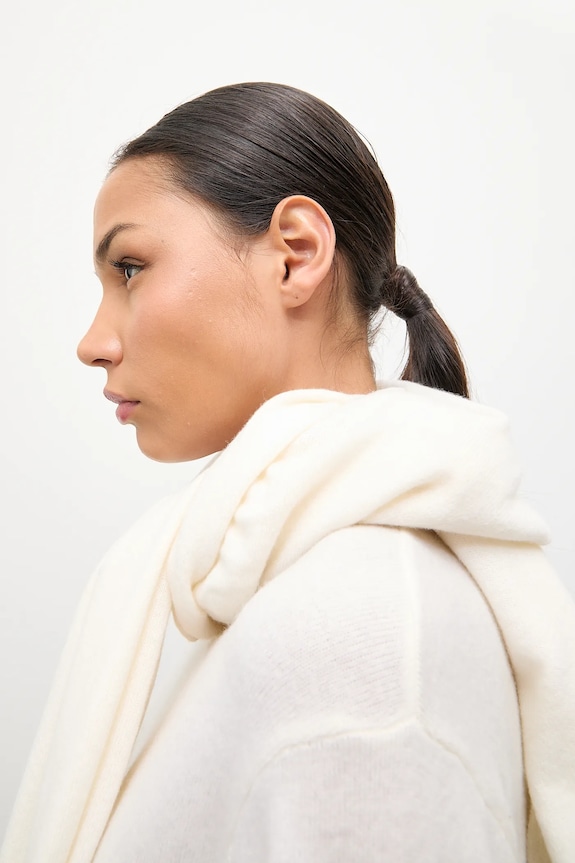 Answear.LAB sweter z wełny merino z szalem WA25-SWD022
