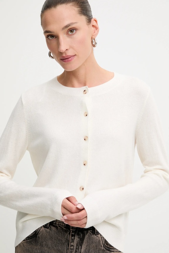 Answear.LAB cardigan din lana bej WA25-SWD024