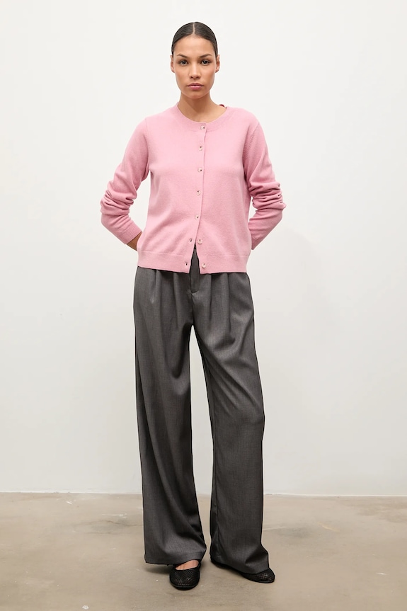 Oblečení Kardigan z merino vlny Answear.LAB WA25-SWD024 růžová