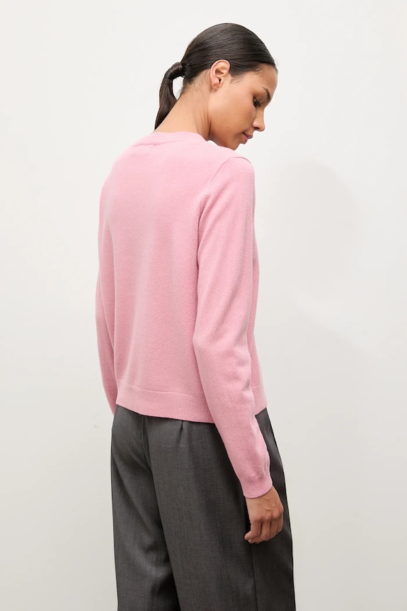 Kardigan z merino vlny Answear.LAB růžová WA25-SWD024