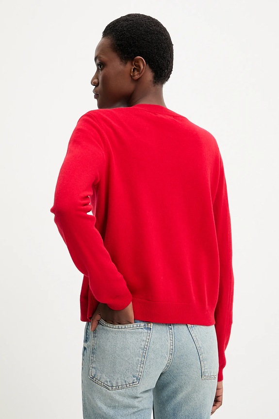 Odzież Answear.LAB kardigan z wełny merino WA25-SWD024 czerwony