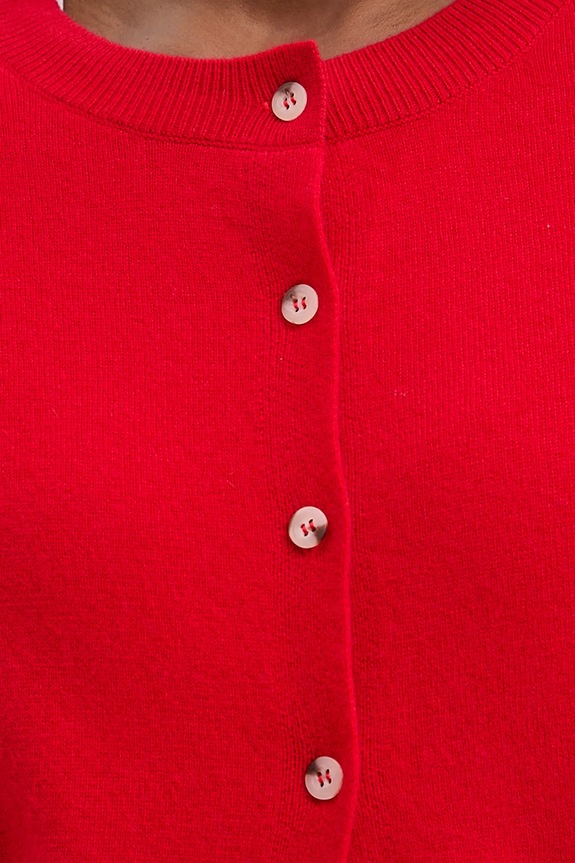 Answear.LAB kardigan z wełny merino WA25-SWD024 czerwony