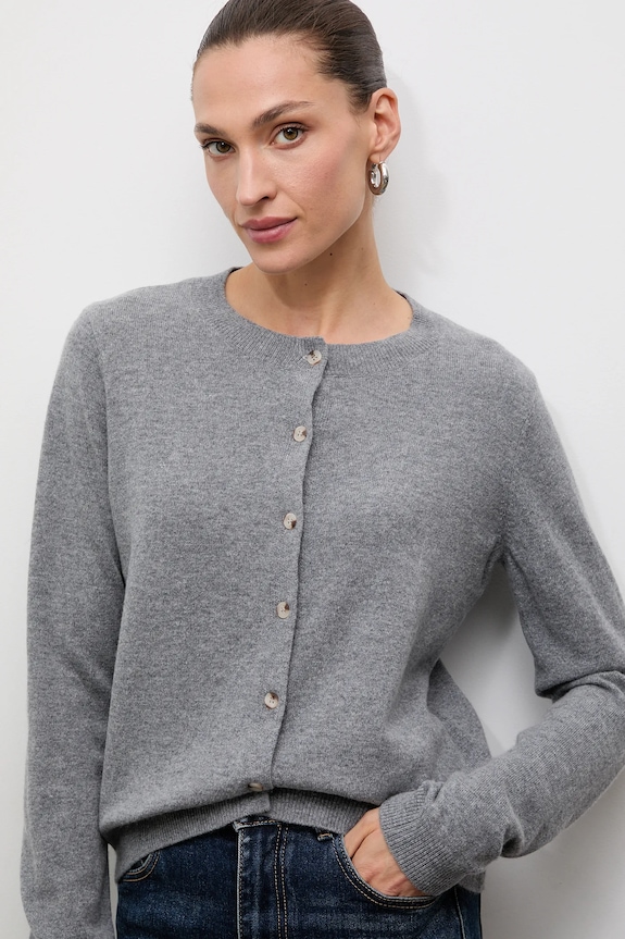 Answear.LAB cardigan din lana uni gri WA25-SWD024