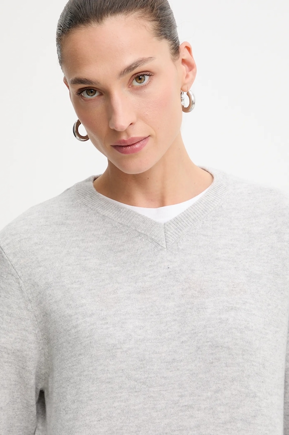 Answear.LAB sweter z wełny merino szary WA25-SWD027