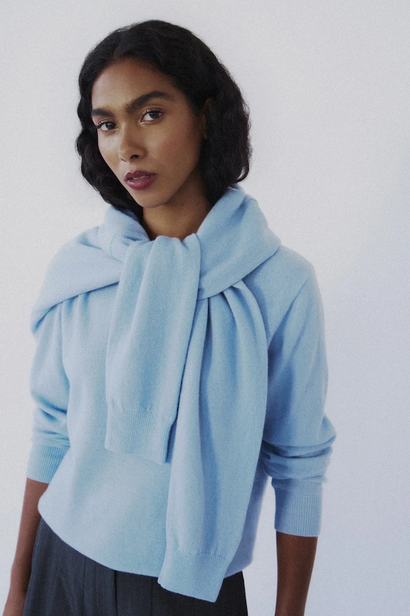 Πουλόβερ από μαλλί μερινό Answear.LAB μαλλί μπλε WA25-SWD027