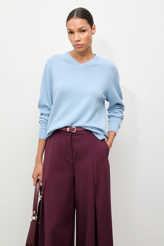 Πουλόβερ από μαλλί μερινό Answear.LAB WA25-SWD027 μπλε