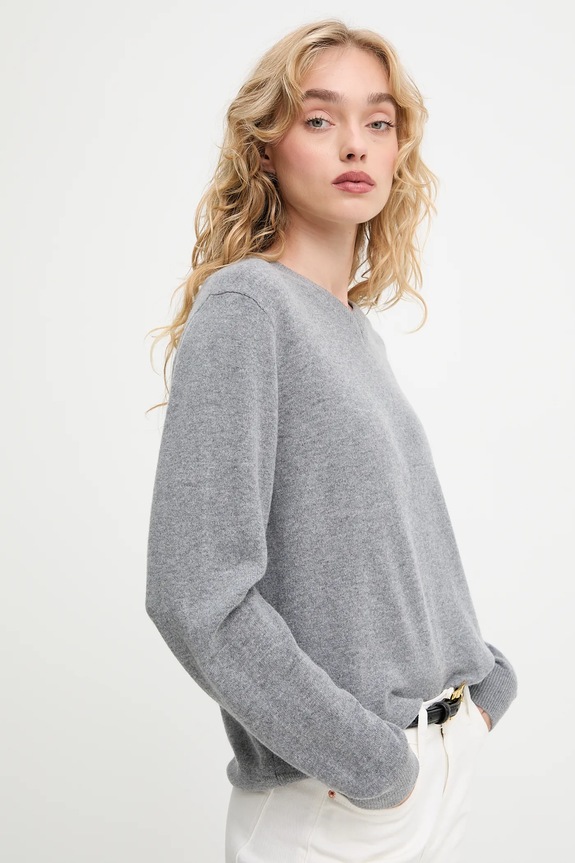 Answear.LAB sweter z wełny merino WA25-SWD027 szary