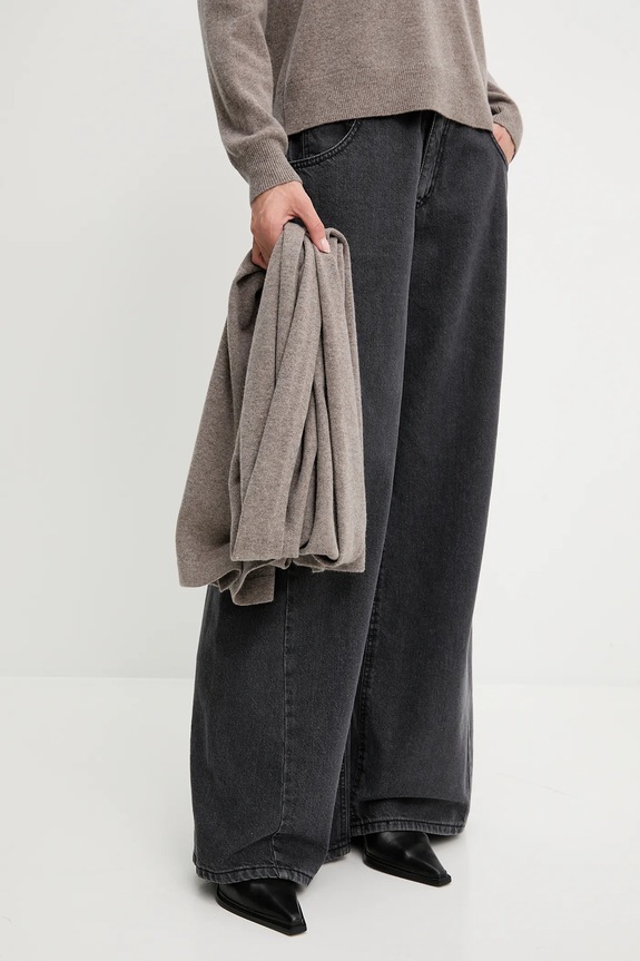 Answear.LAB sweter z wełny merino z szalem WA25-SWD028
