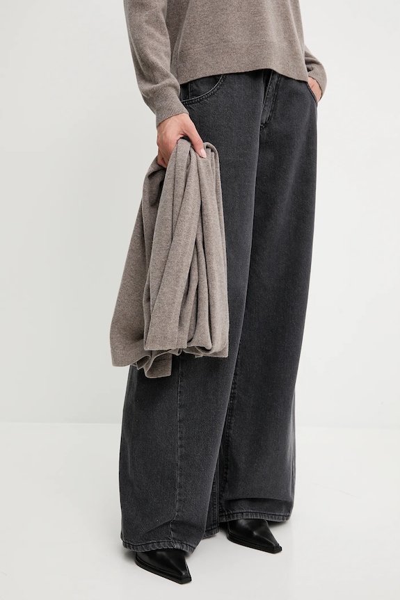 Answear.LAB sweter z wełny merino z szalem WA25-SWD028